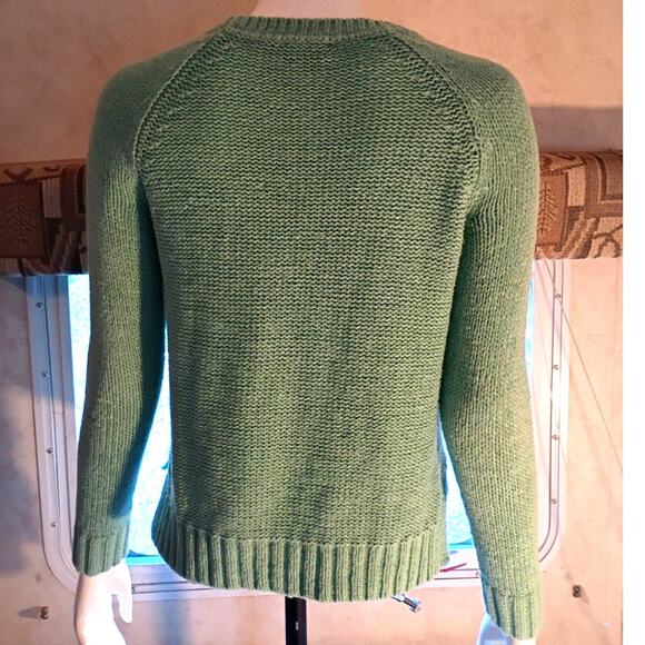 Vince Camuto Mint Green Knit Sweater XS Relaxed Minimalist Quietlux Layering - Picture 10 of 11